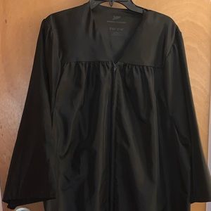 Unisex Black graduation gown only